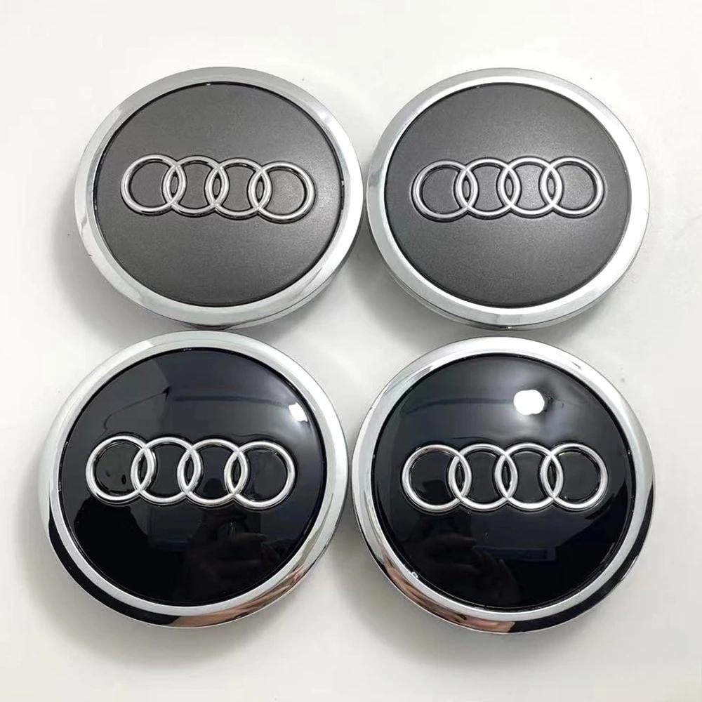 For 6npvc 60/61/68/69/77MM 4pcs Car Wheel Center Hup Cap Cover A4 A6L A7 A8 A3 A5 A6 S3 S4 Q3 Q5 Q5L Q7 Modification npvc6