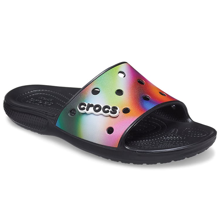 Crocs Шлепанцы EVA унисекс, разноцветные, черные 207557-0C4