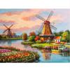 DIY Landscape 5D Diamond Painting Full Round Drill Resin Scenic Diamond Embroidery Cross Stitch Mosaic Resin Wall Art Home Decor