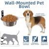 Foldable Hanging Pet Bowl 6/8inch Pet Feeder Container Universal Cat Food Water Bowl  Home