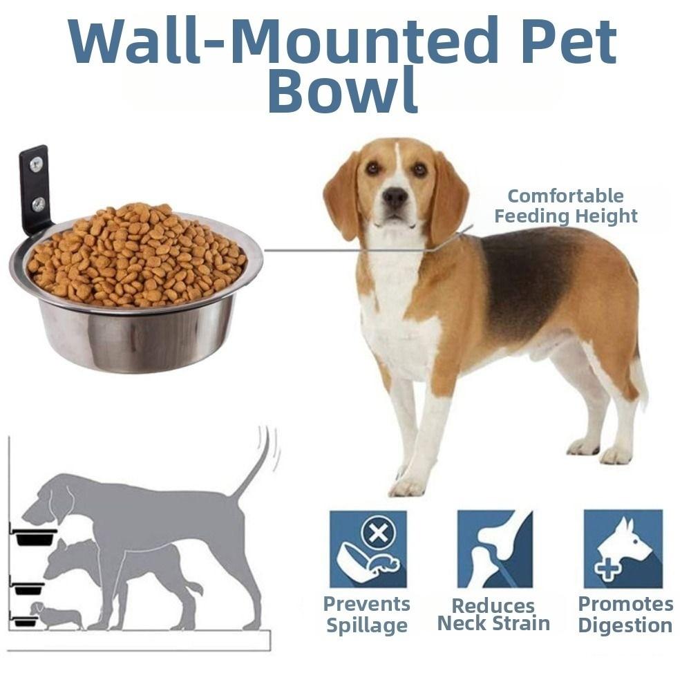 Foldable Hanging Pet Bowl 6/8inch Pet Feeder Container Universal Cat Food Water Bowl Home