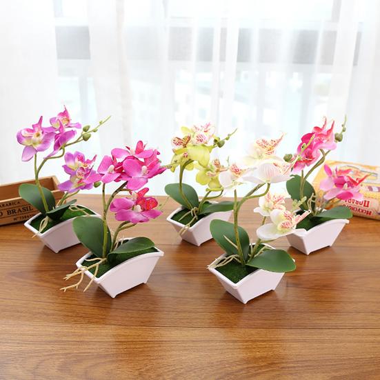 Durable Artificial Butterfly Orchid Vivid Vivid Color Realistic