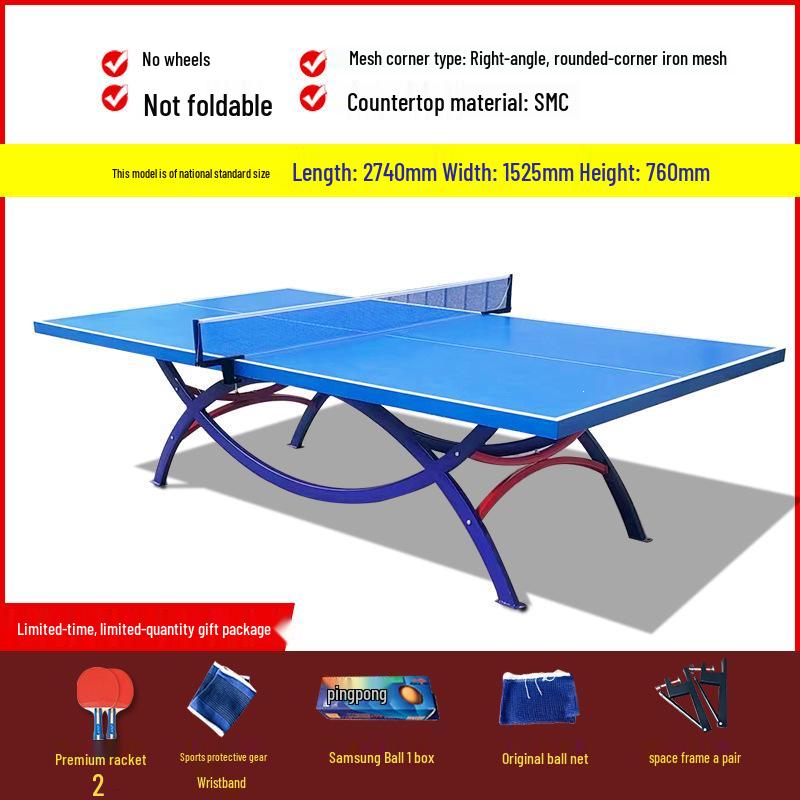 Foldable Waterproof Sunproof Indoor/Outdoor Table Tennis Table - Competition Standard