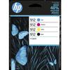 HP 912 Pack of 4 Genuine Black, Cyan, Yellow and Magenta Ink Cartridges (6ZC74AE) for OfficeJet 8010/Pro 8020 Series