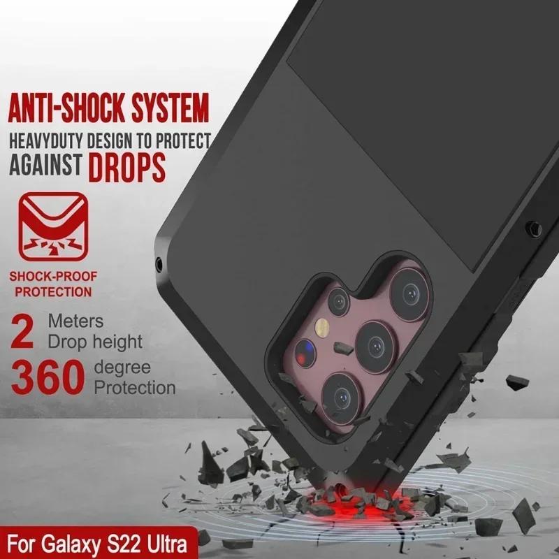 Чехол для Samsung S26 S25 S24 S23 Ultra Plus Чехол Защита повышенной прочности Doom Armor Металл Алюминий Телефон Роскошный Чехол