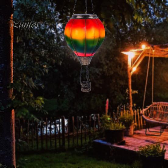 Солнечный фонарь на воздушном шаре с крючком, автоматическое включение/выключение, легко повесить на открытом воздухе, водонепроницаемый воздушный шар на солнечной батарее, декор для лужайки, крыльца