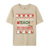 I Just Like To Teach Teaching Is My Favorite Christmas Ugly T-Shirts Tees Cheap Print Short Sleeve Premium Cotton