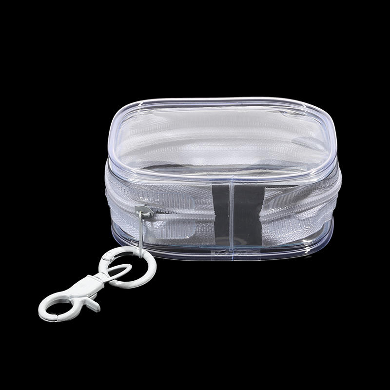 Маленький прозрачный пакет для демонстрации фигурок с брелоком, чехол для переноски фигурок, предметов коллекционирования, высокое качество, портативный, на молнии, водонепроницаемый, мини-кошелек для кукол