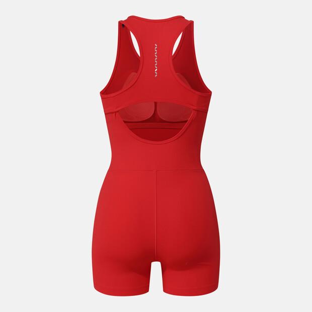 DESCENTE Women'S Running Jumpsuit Red Sr122Rjs31