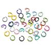 1.2 * 10Mm Open Ring, Colored Painted Iron Ring, Candy Color Connecting Ring, Handmade Diy Keychain Jewelry Ring.
