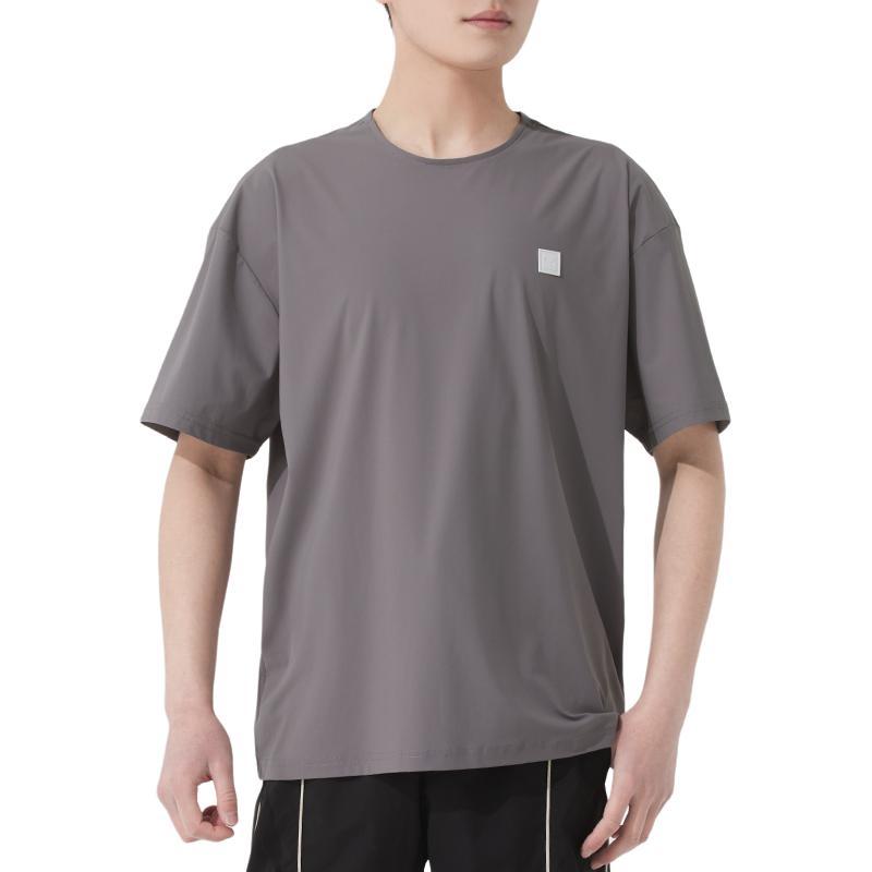 Puma Бег Фитнес Тренировки Удобная Дышащая Стильная Футболка с Коротким Рукавом Мужские Топы Серый 689289-71