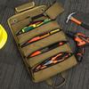 Heavy Duty Roll Up Tool Bag Organizer With 4 Tool Pouches And 2 Detachable Pouches
