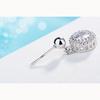 Бриллиантовые круглые серьги 1 пара блестящих циркониевых сережек-гвоздиков для женщин винтажные свадебные украшения стильный и элегантный модный подарок для девушки