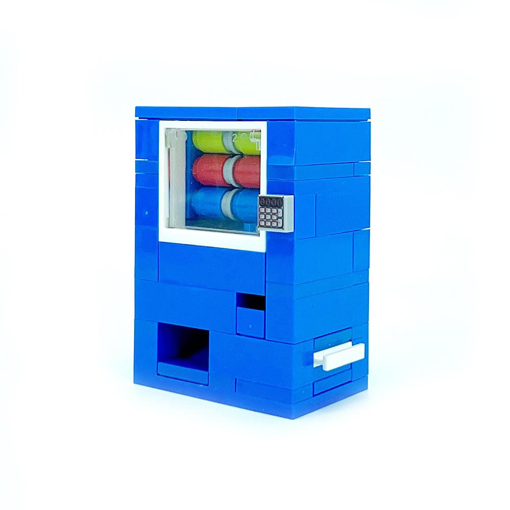Building Block Beverage Machine Coin Vending Machine Miniature Accessories Small Particles Toy Scene