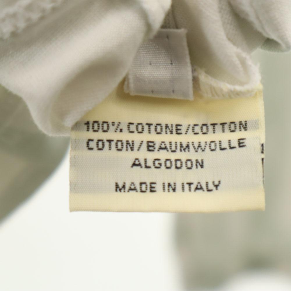 Hermes Made In Italy Long Sleeve V Neck Cut M White Women Used