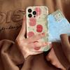 Ins Розовые Тюльпаны Цветок Мультфильм Волнистый Нескользящий Корпус Для Iphone 13 11 12 Promax 14 Pro Max Противоударный Милый Чехол Для Телефона