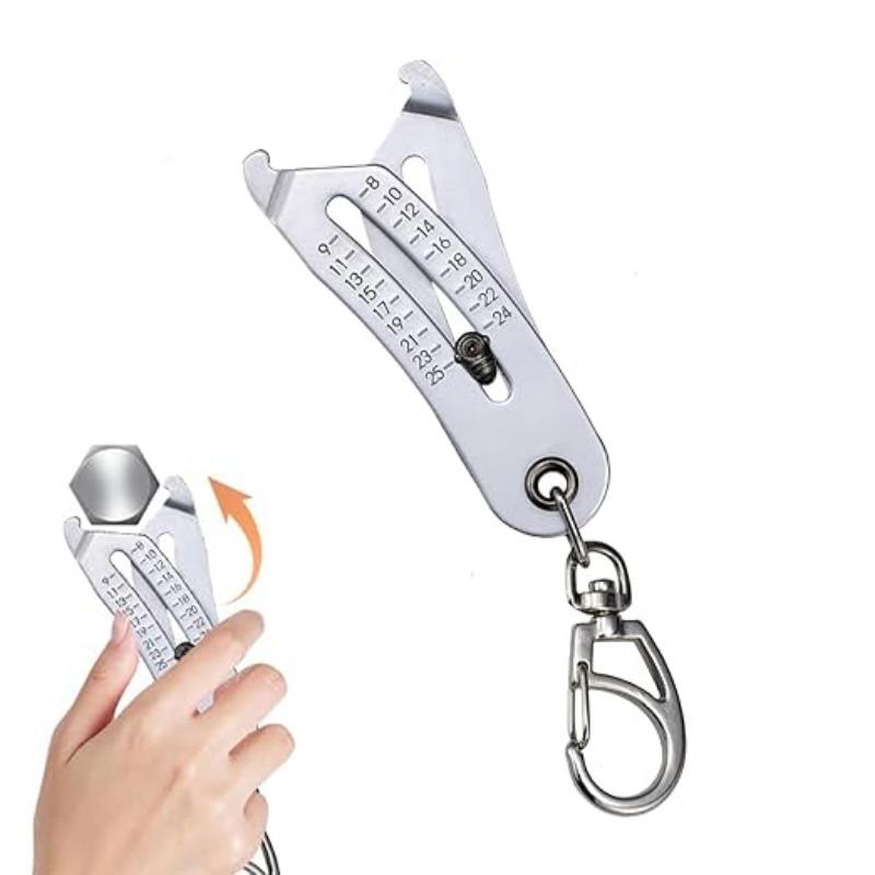 Точный брелок для проверки размера резьбы Портативный штангенциркуль Метрический/Имперский размер резьбы шестигранной гайки Ручные измерительные инструменты