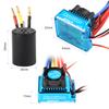 3650 3900KV Waterproof Brushless Motor with 120A Brushless ESC with 5.8V 3A BEC Set for 1 10 RC Car