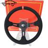 13.5inch 335mm Racing Steering Wheel Suede Deep Dish Car Sports