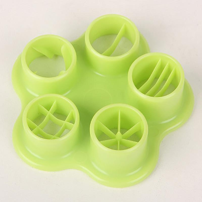 5 в 1 Цветок Краб Осьминог Стиль Ветчина Колбаса Резак Барбекю Собаки Резак Кухня Резка Формы Набор Формы DIY Bento Украшения