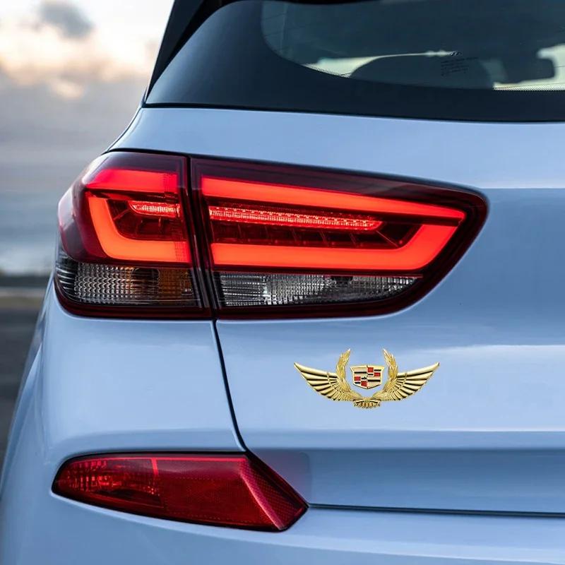 Metal for Cadillac Escalade ATS BLS CTS CT4 CT5 CT6 EXT STS SLS SLR SRX XLR Car Sticker Window Side Emblem Rear Trunk Badge ptwrl77