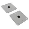 2PCS Boat Seat Bases Aluminium Alloy 6 Screw Holes 3 4 Inch Pin Post Mounting Base for Marine Boat Swivel Seats