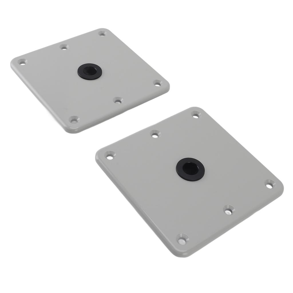 2PCS Boat Seat Bases Aluminium Alloy 6 Screw Holes 3 4 Inch Pin Post Mounting Base for Marine Boat Swivel Seats
