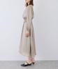 ROPE PICNIC Mon Shiny Pleated Blue Size Perfect for Weddings E'toile Dress, (45), 36,