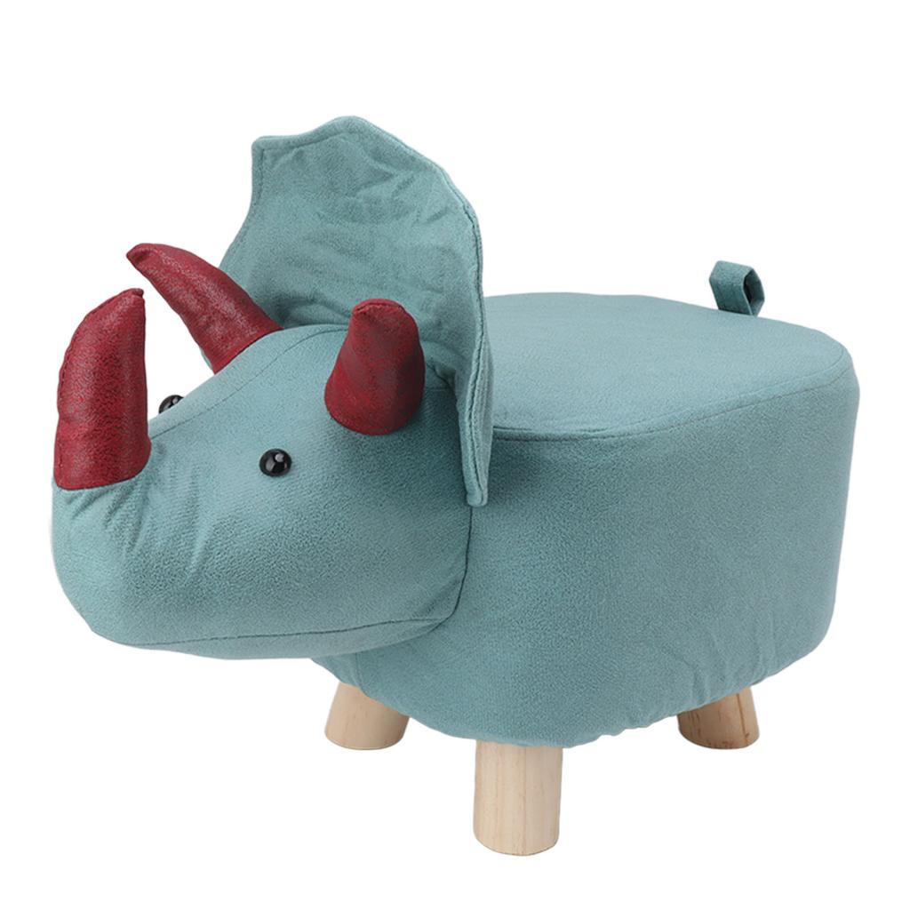 Милый табурет для ног в виде животного с мягкой набивной подушкой и ножками, предотвращающими скольжение, маленькие табуреты для ног для детей и взрослых, динозавр
