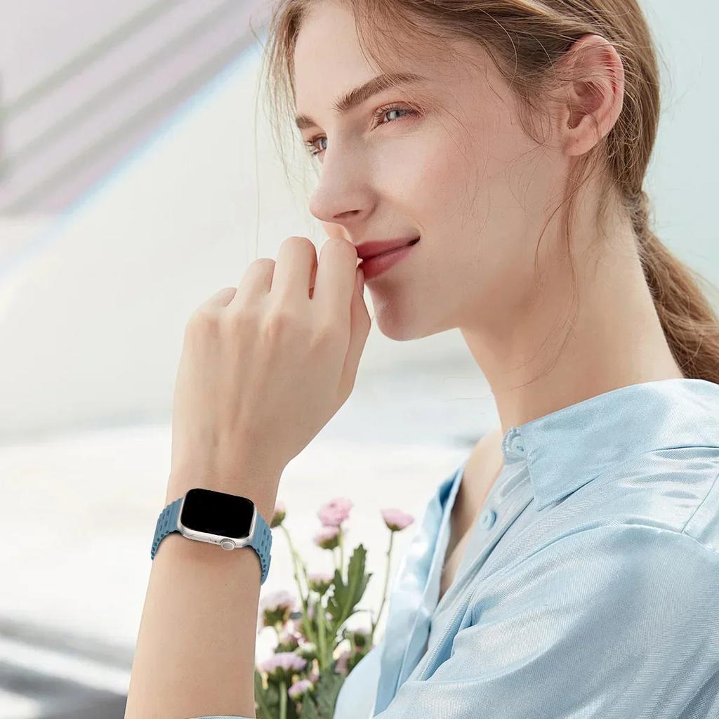 Ocean Strap for apple watch 10 Band 44mm 45mm 41mm 49mm 42mm 46mm silicone correa bracelet iWatch series 5 7 6 3 se 8 Ultra 2 9