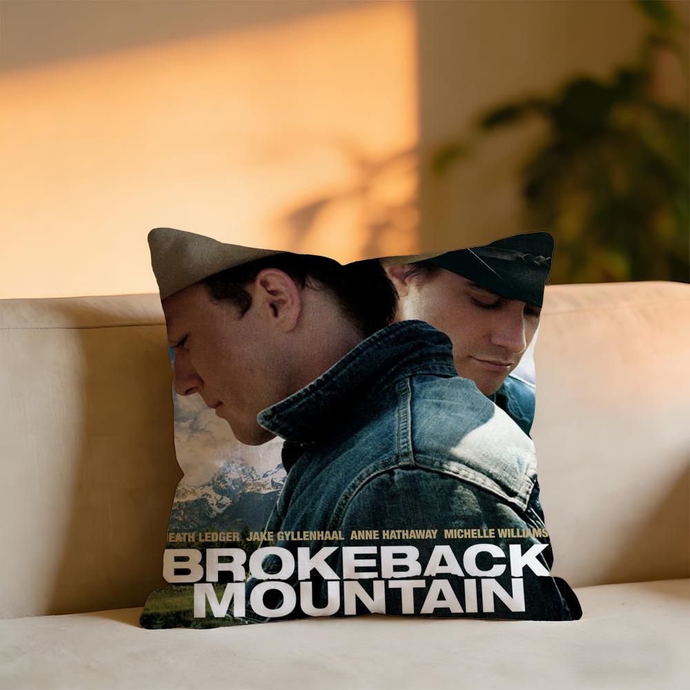 Brokeback Mountain Cushion Cover Cozy Velvet Throw PillowSoft Warm Cushion For Sofa Bed