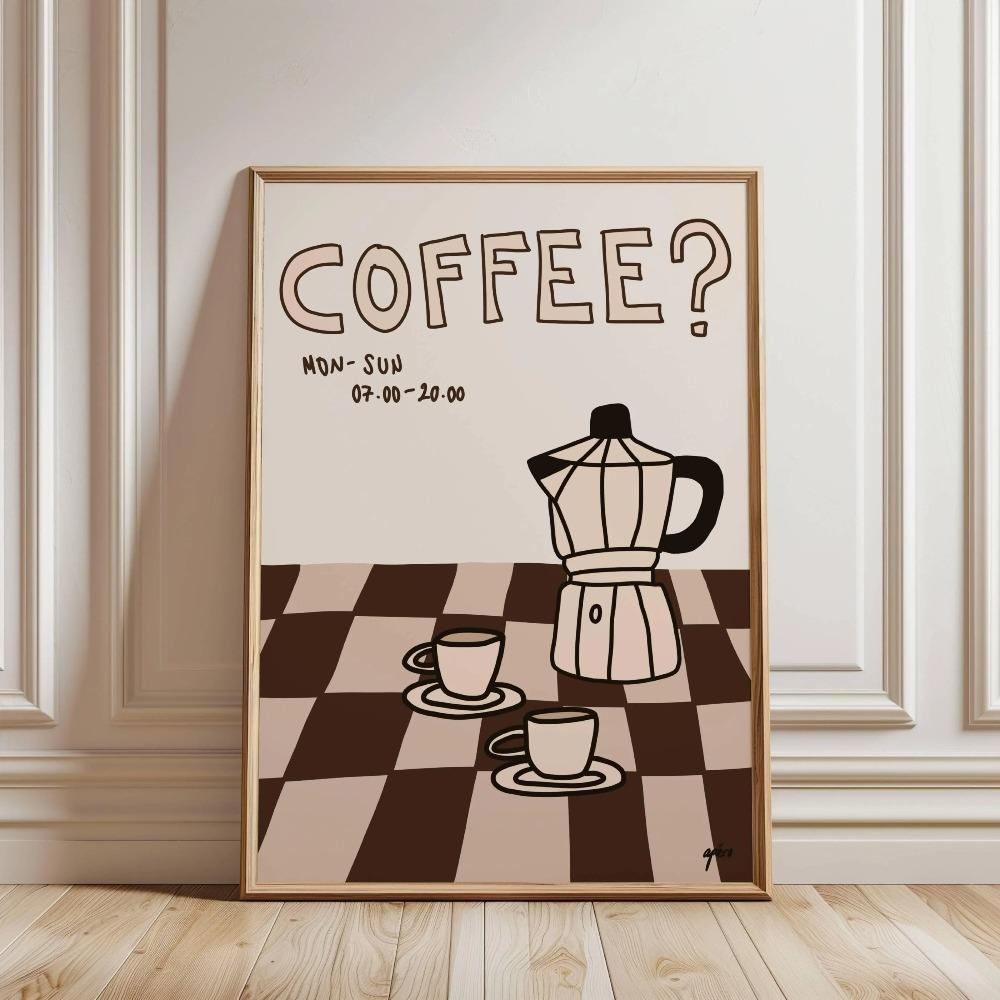 But First Cafecito Quotation Canvas Print Minimalist Matcha Club Spanish Wall Art Poster for Modern Living Room Cafe Home Decor