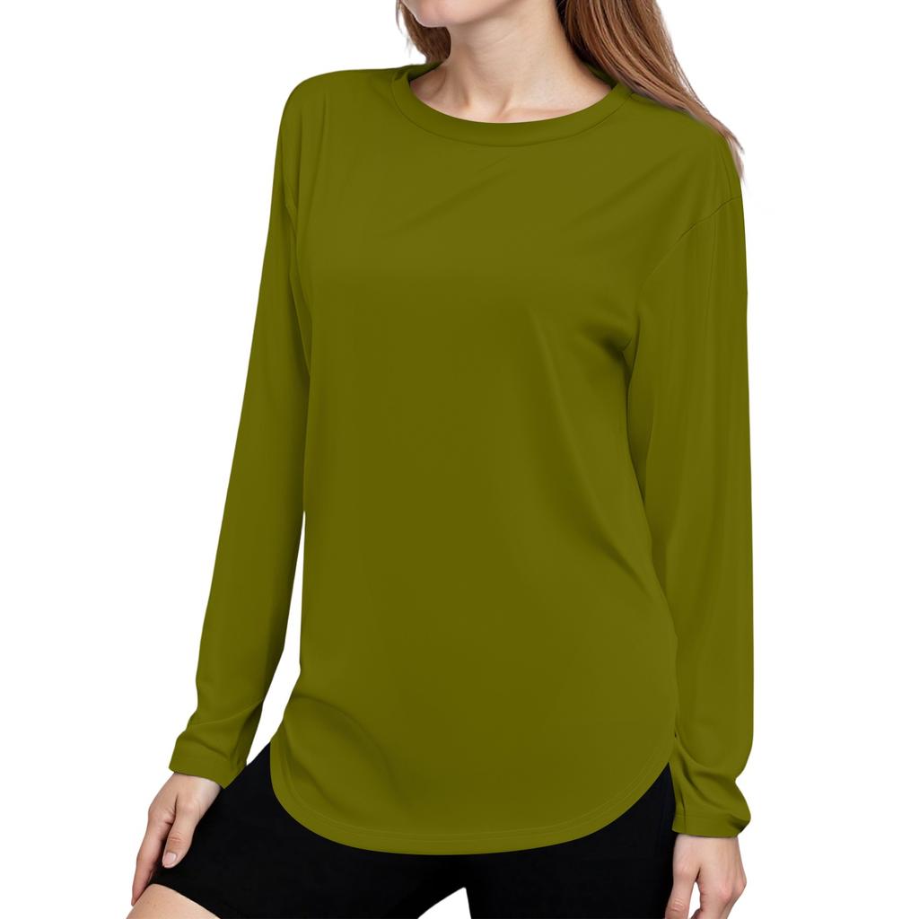 Женская рубашка Sunblock Ice Silk с длинным рукавом Upf 50+, легкая быстросохнущая футболка для походов