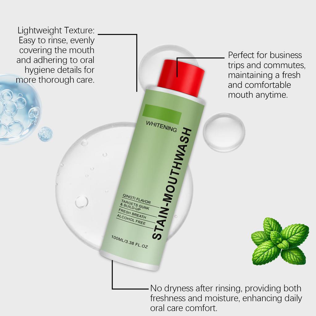 Fresh Grape Deodorizing Mouthwash Gentle Clean Comfortable Oral Fresh Breath Fruit Flavor Mouthwash 100ml