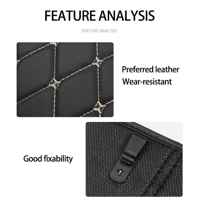 New PU Leather Car Anti-Kick Mats Auto Seat Back Protector Cover For Children Car Back Seat Anti-Dirty Pad Car Accessories