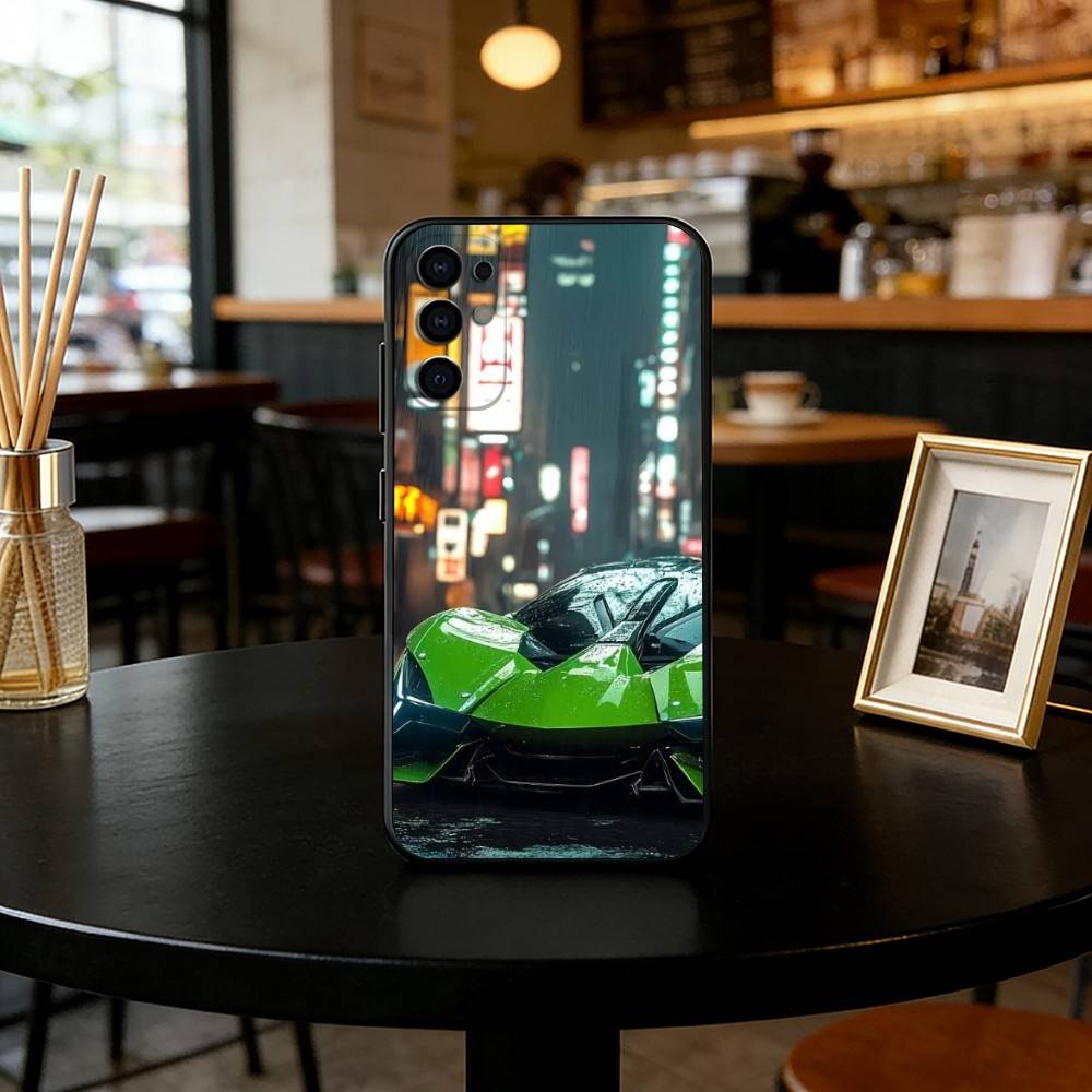 Чехол для телефона Supercar для Samsung S25, S24, S21, S22, S23, S30, Ultra, S20, Plus, Fe, Мягкий силиконовый черный чехол