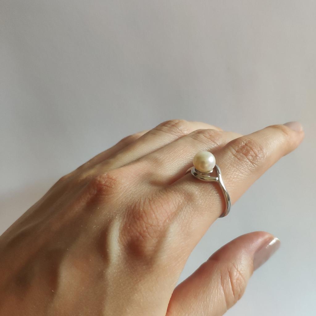 Серебряное кольцо с натуральным жемчугом 2.375ct (2122265)