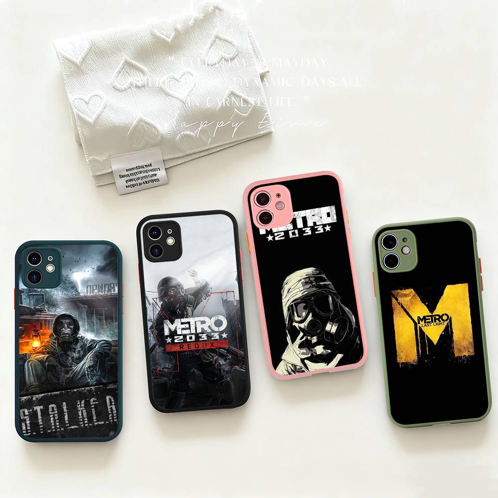 Постапокалиптическая игра Metro 2033 Чехол для телефона для iPhone 16 15 14 Plus 15 13 12 11 Pro Max X XS MAX Матовый чехол