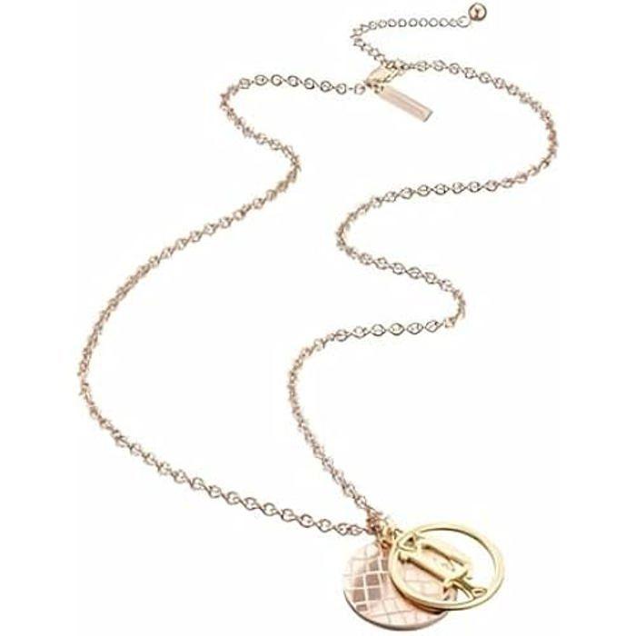 Collier homme - POLICE - PJ25587PSSG.04 - Acier inoxydable - 50 cm - Couleur rose