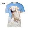 Футболка с изображением лабрадора-ретривера, летняя модная футболка с изображением собак для мужчин и женщин, повседневная футболка с коротким рукавом и 3D-принтом