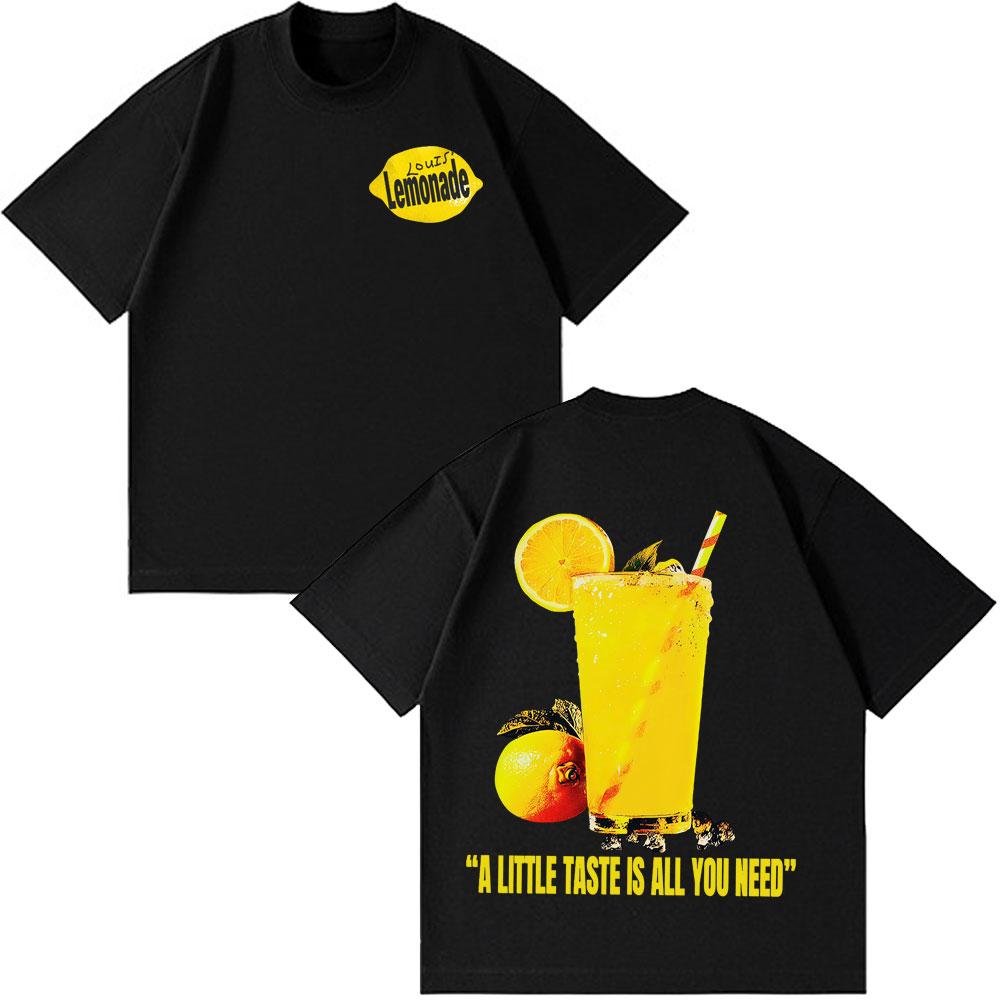 Louis Tomlinson Lemonade Tour 2026 Print T Shirt Men Summer Fashion Tshirts Oversized Aesthetic Trendy Summer Loose Tshirts