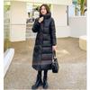 Женское пальто Снежное Длинное пальто с капюшоном Утолщенное Плюс До колена Пышное Теплое