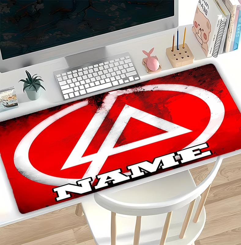 Customizable Name Linkin Park Pattern Gaming Mouse Pad-Non Slip Rubber Base,Perfect Gamers,Esports,Ideal Gift Gaming Enthusiasts