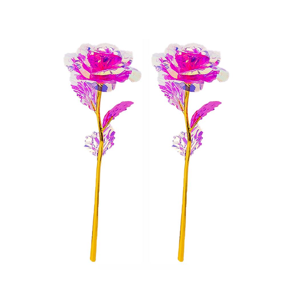 Colorful Luminous Rose Artificial Flower Uniques Gifts For Women Girls Valentine's Day Birthday Party Flower Decor
