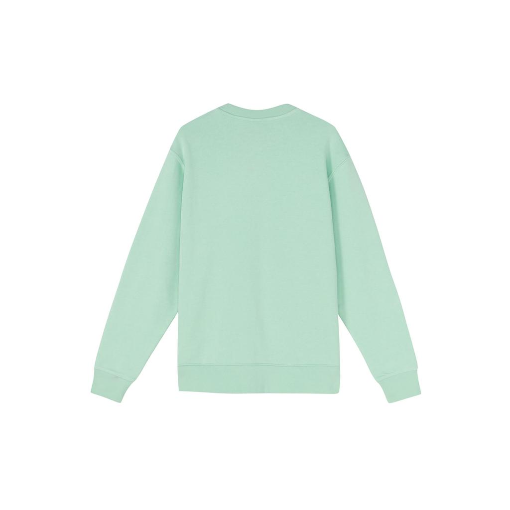 Nike Сплошной цвет пуловер с круглым вырезом мужские топы зеленый BV2667-379