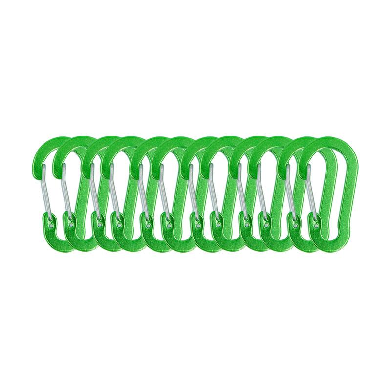 12 шт. набор карабинов, туристические маленькие крючки, уличная рыбалка, кемпинг, клипса, велосипедный туризм, многофункциональный инструмент, брелок с пряжкой, карабины