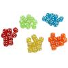 50Pcs 6 Sided Game Dice Set Round Corner Translucent Dice for Board Games Math Games