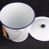 Enamel Bucket Enamelware Multiuse Thick Wall Insulated with Handle Water Pails for