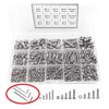 500PCS Pan Head Hex Socket Screws Stainless Steel Screw Nut Assortment Kit for Automobile Making M3