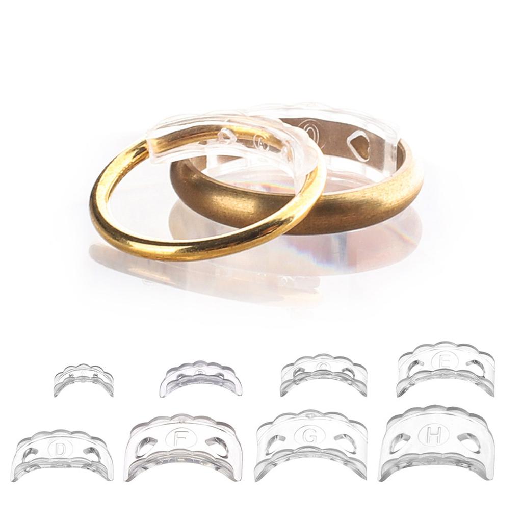 Набор из 8 силиконовых регуляторов размера колец, подходит для свободных колец, удобный размер, ювелирные аксессуары для колец